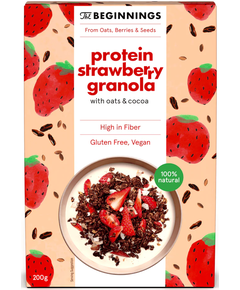 The Beginnings Гранола вівсяна з полуницею і какао безглютенова 200 г