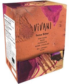 Шоколад-міні чорний 71% Какао органічний Vivani упаковка 200шт*5 г