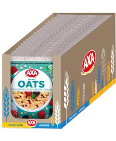 AXA Каша вівсяна Малина-Ожина-Вершки упаковка 20шт*40 г