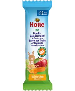 Holle Батончик фруктовий для дітей від 12 місяців Яблуко-Морква органічний 25 г