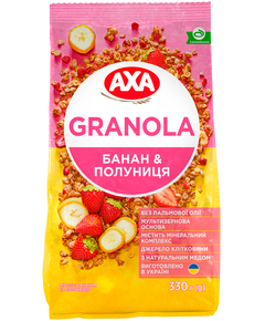 AXA Гранола Банан-Полуниця 330 г