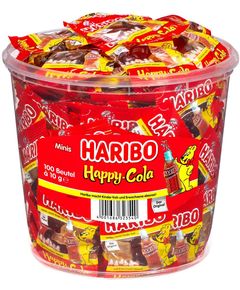 Haribo Желейки-міні Happy Cola в відеречку 100шт*10 г