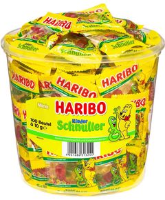 Haribo Желейки-міні Дитячі Пустушки в відеречку 100шт*10 г
