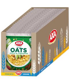 AXA Каша вівсяна Яблуко-Кориця упаковка 20шт*40 г
