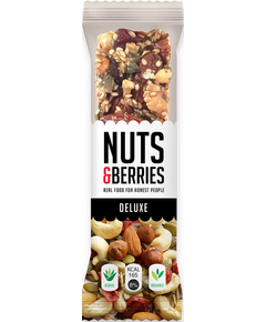 Батончик горіховий Делюкс органічний Nuts&Berries 30 г