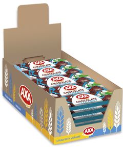 AXA Батончики зернові Молочний Шоколад-Кокос упаковка 24шт*25 г