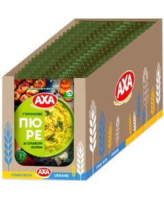 AXA Пюре горохове зі смаком курки упаковка 22шт*30 г