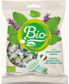 Liking Льодяники з начинкою М'ята органічні 90 г