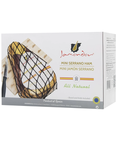 Jamondor Набір подарунковий Хамон Серрано Міні 1 кг + дошка для нарізання + ніж для нарізання хамону
