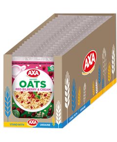 AXA Каша вівсяна Брусниця-Вершки упаковка 20шт*40 г