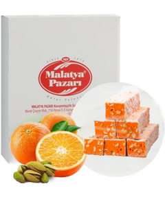 Malatya Pazari Рахат-лукум апельсиновий з фісташками фітіль 3 кг