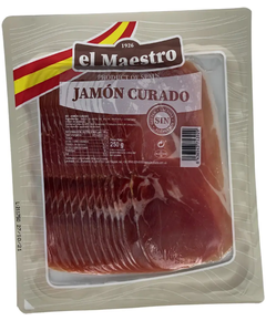 El Maestro Хамон Курадо нарізаний слайсами 250 г