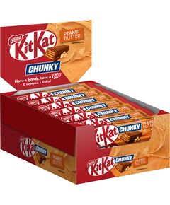 KitKat Батончики шоколадні Chunky Peanut Butter бокс 24шт*42 г