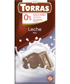 Torras Шоколад без цукру молочний 75 г