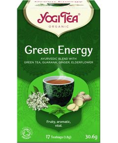 Yogi Tea Чай зелений з травами Зелена Енергія Green Energy органічний пакет 30,6 г