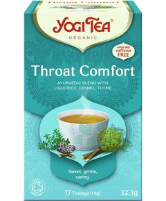 Yogi Tea Чай трав'яний з прянощами Комфорт для Горла Throat Comfort органічний пакет 32,3 г