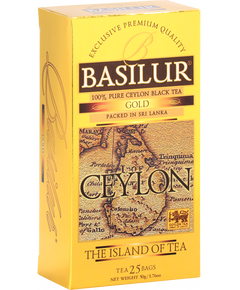 Basilur Чай чорний Чайний Острів Цейлон Золотий пакет 25шт*2 г