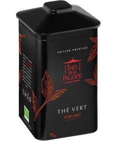 Thes De La Pagode Чай зелений з цитрусовими органічний в банці 100 г