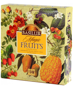 Basilur Набір чорного чаю Магічні Фрукти Асорті пакет 40шт*2 г
