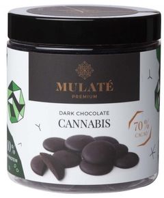 Mulate Шоколад чорний у дропсах Конопляний Протеїн 150 г