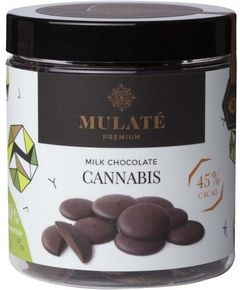 Mulate Шоколад молочний у дропсах Конопляний Протеїн 150 г
