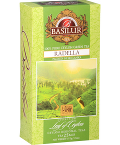 Basilur Чай зелений Лист Цейлону Раделла пакет 25шт*2 г