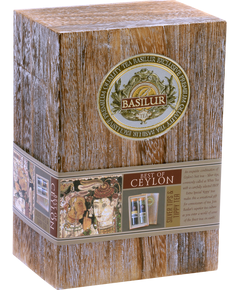 Basilur Чайний набір Срібні Тіпси та Тіпсовий Чай в подарунковій дерев'яній скринці 100 г