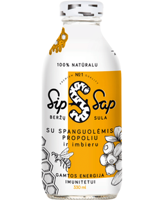 Sip Sap Сік березовий з журавлиною, прополісом та імбирем органічний 330 мл