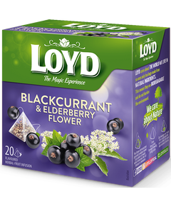Loyd Чай фруктовий Чорна Смородина-Бузина пакет 20шт*2 г