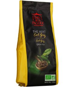 Thes De La Pagode Чай зелений Ерл Грей розсипний органічний 100 г