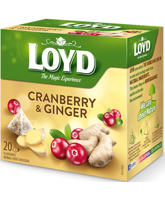 Loyd Чай фруктовий Журавлина-Імбир пакет 20шт*2 г