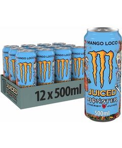 Monster Energy Напій енергетичний Mango Loco упаковка 12банок*500 мл
