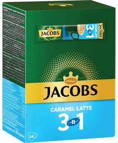 Jacobs Напій кавовий розчинний Caramel Latte 3в1 бокс 24шт*12,3 г