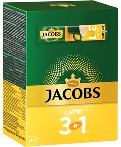 Jacobs Напій кавовий розчинний Latte 3в1 бокс 24шт*13 г