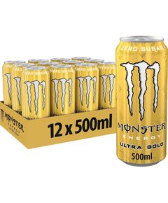 Monster Energy Напій енергетичний Ultra Gold упаковка 12банок*500 мл
