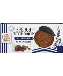 Pierre Biscuiterie Печиво вершкове в глазурі з молочного шоколаду 135 г