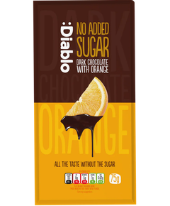 Diablo Шоколад без цукру Чорний з Апельсином 75 г