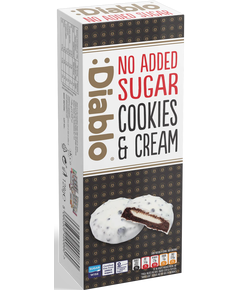 Diablo Печиво без цукру з білим шоколадом та кремом 128 г