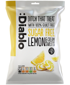 Diablo Цукерки карамельні без цукру Лимон та Вершки 75 г