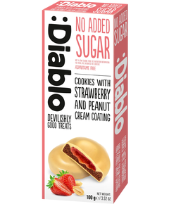 Diablo Печиво без цукру Полуниця-Арахісовий Крем 100 г