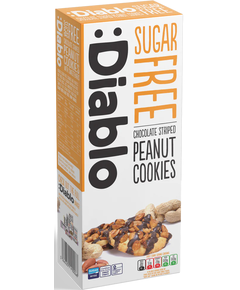 Diablo Печиво без цукру арахісове з молочним шоколадом 150 г