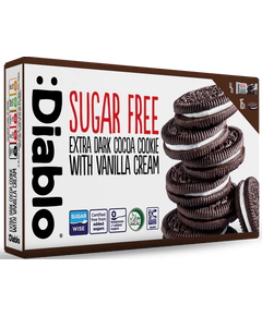 Diablo Печиво-сендвіч без цукру Шоколадне з ванільним кремом 176 г