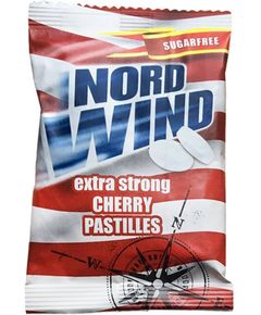 Nordwind Пастилки освіжаючі без цукру Вишня 25 г