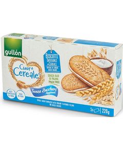 Gullon Печиво злакове без цукру Сендвіч з йогуртовою начинкою 220 г