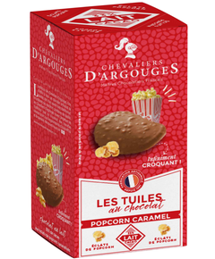 Chevaliers d'Argouges Цукерки Тюлі з молочного шоколаду з попкорном 120 г