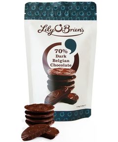 Lily O'Brien's Цукерки шоколадні 70% Чорний Бельгійський Шоколад 120 г