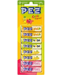 Цукерки пастилки фруктові Екзотичні Фрукти Pez упаковка 8шт*8,5 г