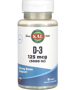 KAL Вітамін D3 125 мкг 60 таблеток