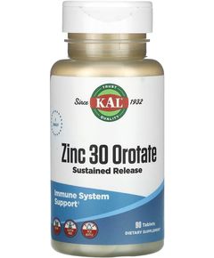 KAL Цинк 30 Оротат уповільнене вивільнення 90 таблеток