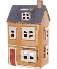 Свічник керамічний Будиночок Кремовий 22 см